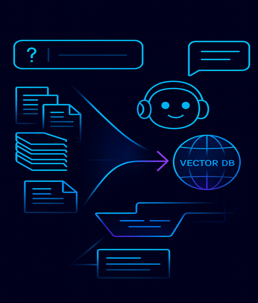 RAG Knowledge Chatbots visual